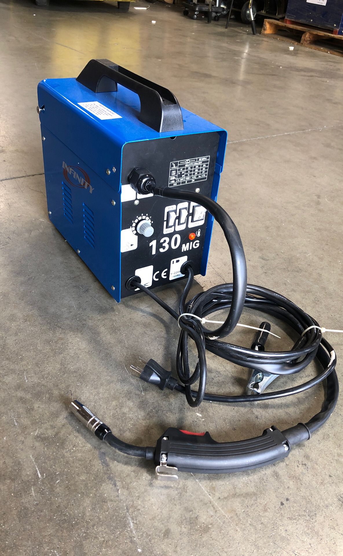 220V MIG flux welding machine auto wire feed welder 120amp new