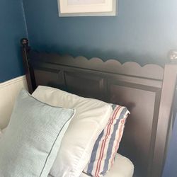 Pottery Barn Scalloped Twin Bed Frame And Mattress