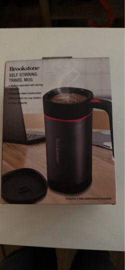 Brookstone Self stirring travel mug