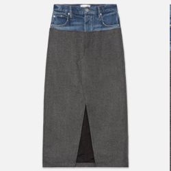 Frame denim Herringbone mixed skirt. Size 27