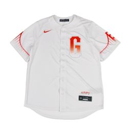 Nike San Francisco Giants City Connect Jersey Mens Medium M White Bonds MLB