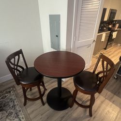 Table and Barstools 