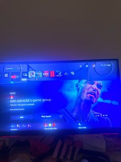 PlayStation 5 and monitor