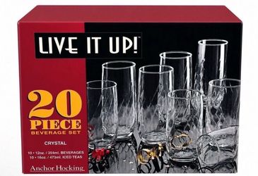 20 piece drinking set