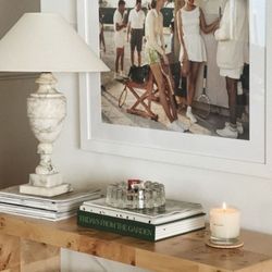 Stunning Burl Wood Console Table