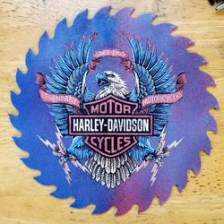 Decorative Harley Davidson Saw Blade 