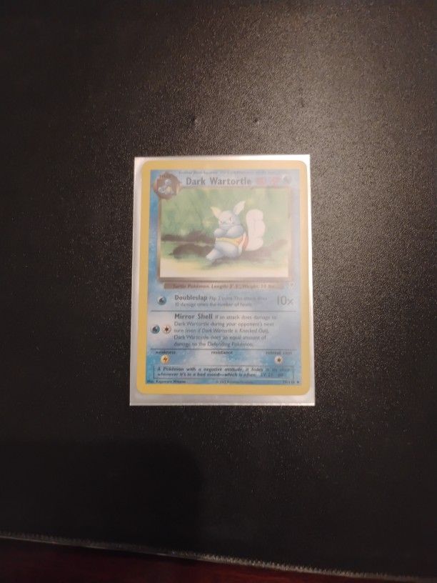 Pokemon Card Dark Wartortle Good Condition