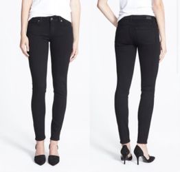 PAIGE Skyline Ankle Peg in Black Shadow