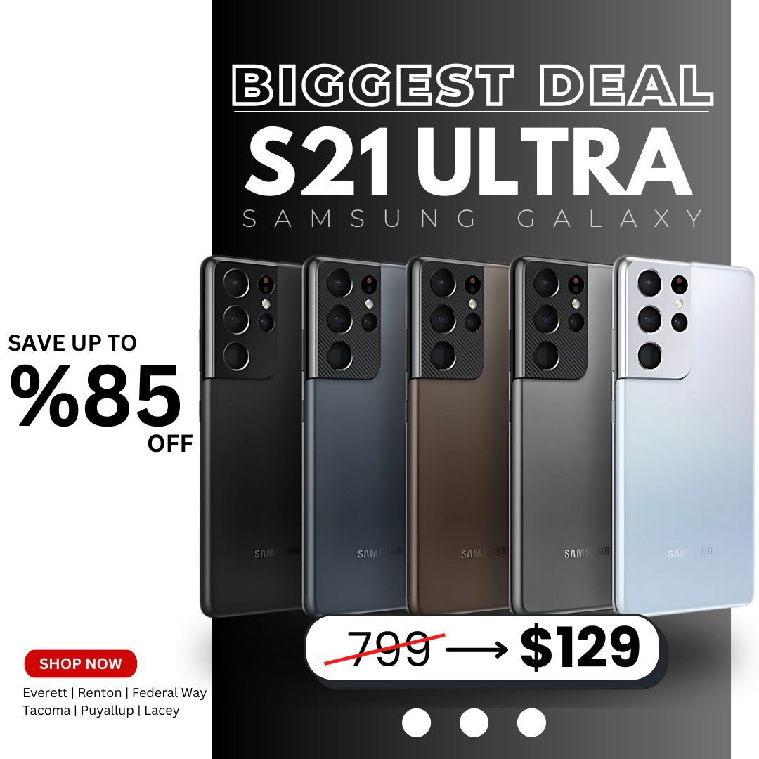 📱 Samsung Galaxy S21 Ultra 5G – ¡Solo $129! Ahorra Hasta 85%