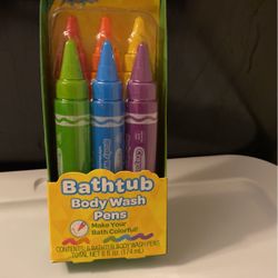 Bathtub Body Wash Pens Set of 6
