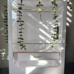 White Make Up/Skincare Storage Holder