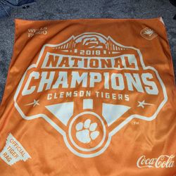 2018 national champions Clemson tiger Wells Fargo rag