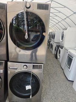 lg washer and dryer set electric extra large like new