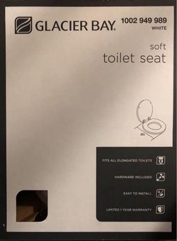 Glacier Bay Soft Toilet Seat White