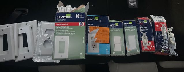 Leviton Electrical Switches, Outlets & Wall Plates Bundle