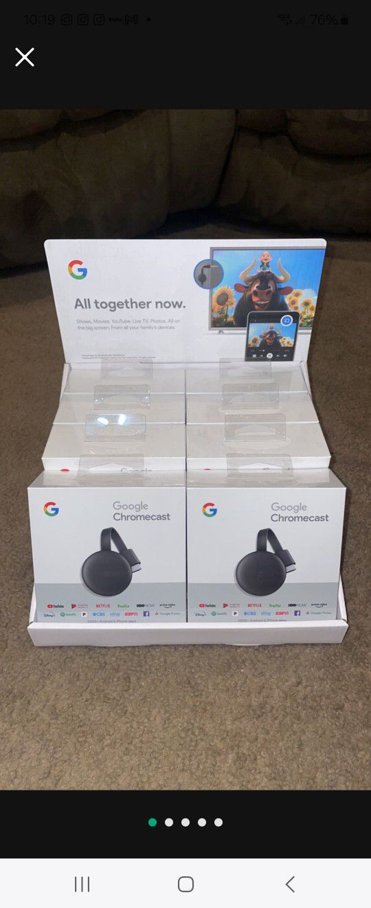 I'm Saleing 8 To 9 Google Chromecast 