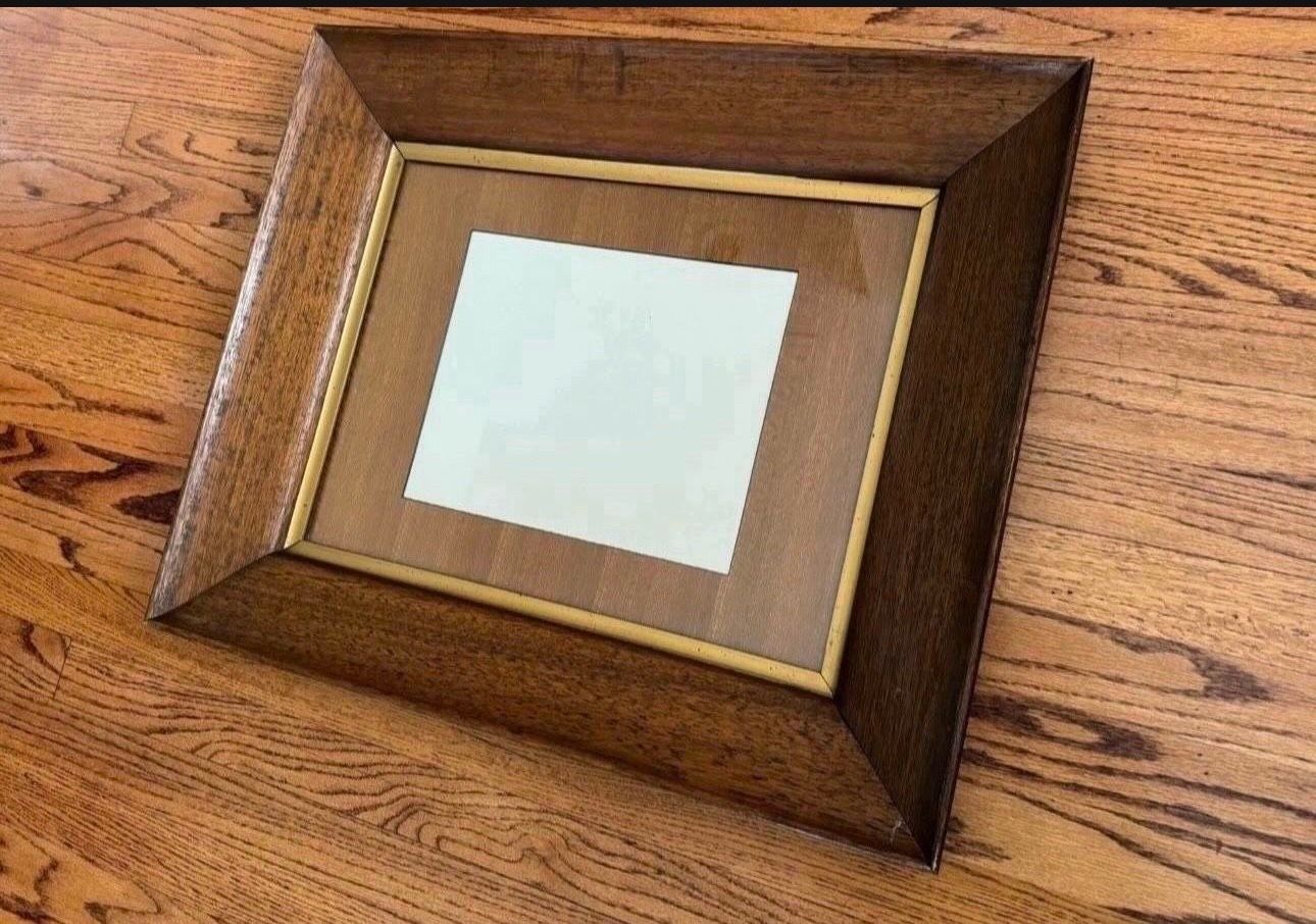 Vintage wood photo frame