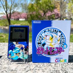 Nintendo Gameboy Color Pokemon Blastoise Edition