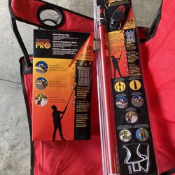 Christmas Light Installation And Extension Pole,with Extra Package Of Multi Use Clips.