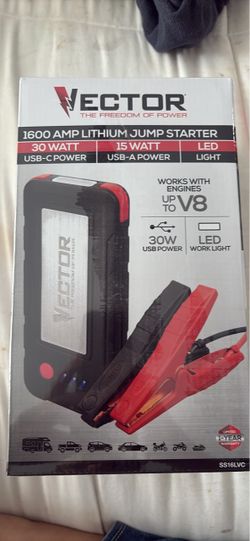NIB vector 1600 amp lithium jump starter