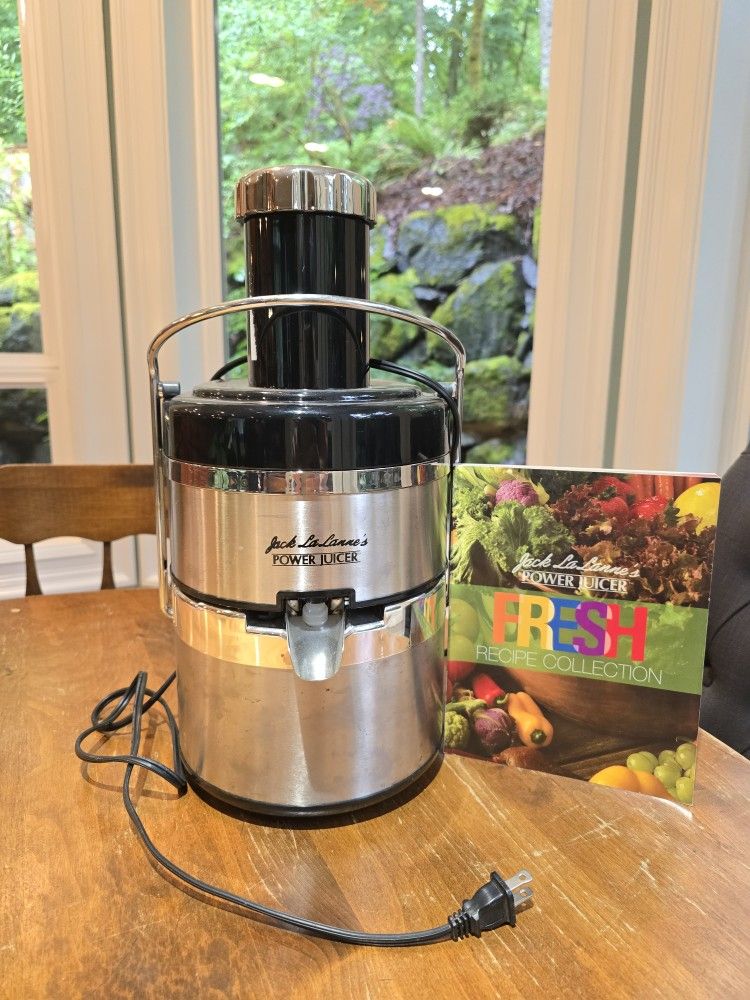 Jack Lalanne's Power Juicer Deluxe, Black and Chrome
