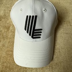 New!!! LIV Golf White Cap with Black Embroidery