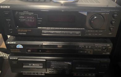 Sony Home Audio Component Stack – 3 Units