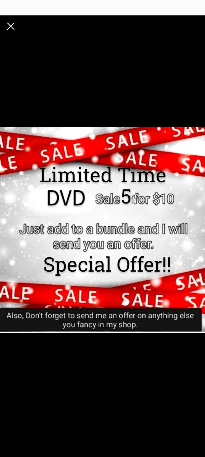 🌟 Limited Time DVD/ CD Special Offer!!! Bundle 5 DVD's for $10 🌟
