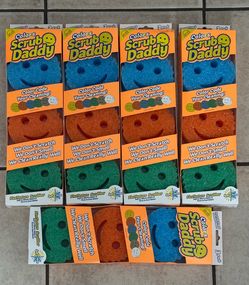 $7 each Scrub Daddy Colors Kitchen Sponges - Scratch-Free Dishwashing Sponges & Sponge for Kitchen Sink, Bathroom & Household Cleaning - BPA-Free Poly
