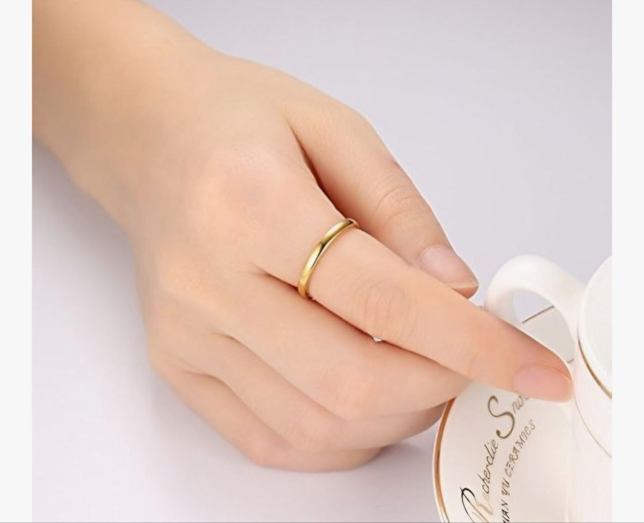 Jude Jewelers 2MM Tungsten Carbide Stackable Ring Plain Wedding Band. Size 6