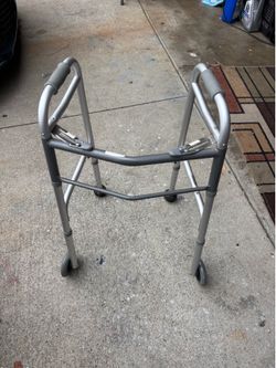 Adult walker and crutches
