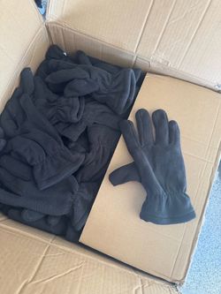 Black Fleece Winter Gloves Bulk Lot