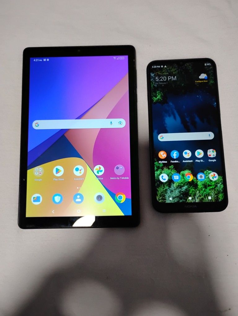 TCL TABLET Y NOKIA G100 LIBERADOS