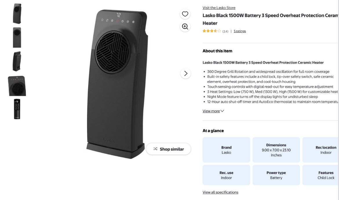 Lasko Heater