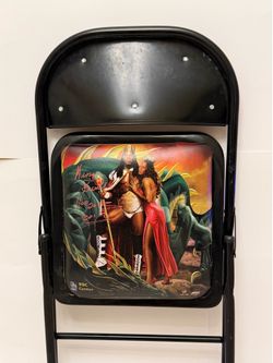 WWE No Mercy 2006 Event Chair Signed by Booker T (King Booker) – HOF 2013/2019 Inscription