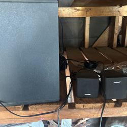 Bose Speakers With Woofer And Receiver