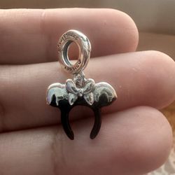 Pandora Disney Parks Minnie Platinum Ears S925