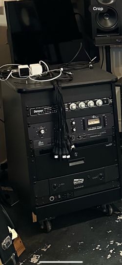 Rolling Studio Rack Sidecar 22U