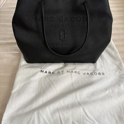 Marc Jacobs Embossed Logo East West Shopper Tote