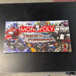 Monopoly Game Board Transformers Collector's Edition - SEALED NIB
