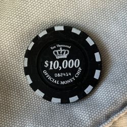 RARE Official Money Chip - Ten Thousand $10,000