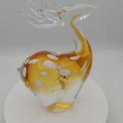 Vintage Art Glass Deer 
