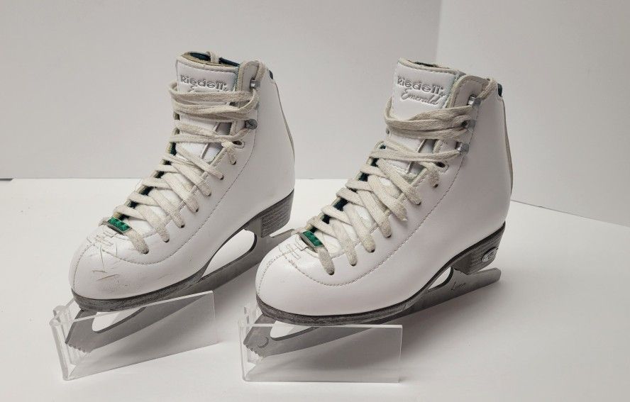 Riedell Ice Skates 19 Emerald Jr. Youth Recreational Figure Ice Skates