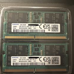 💻 Samsung 32GB (2×16GB) DDR5‑5600 Laptop RAM – New Pulls, Matching Pair ⚡️