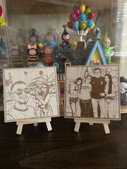 Custom Engraved Photo on Maple Wood or Slate – Personalized Gift