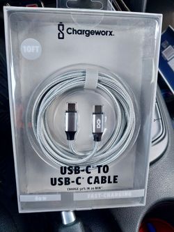 Charging cable 10ft. USB c to USB c