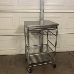 Stainless Steel Cart. $75