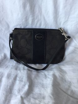 Vintage coach wristlet purse