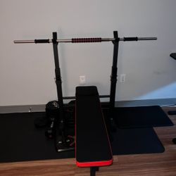 Workout Bench with Weights  