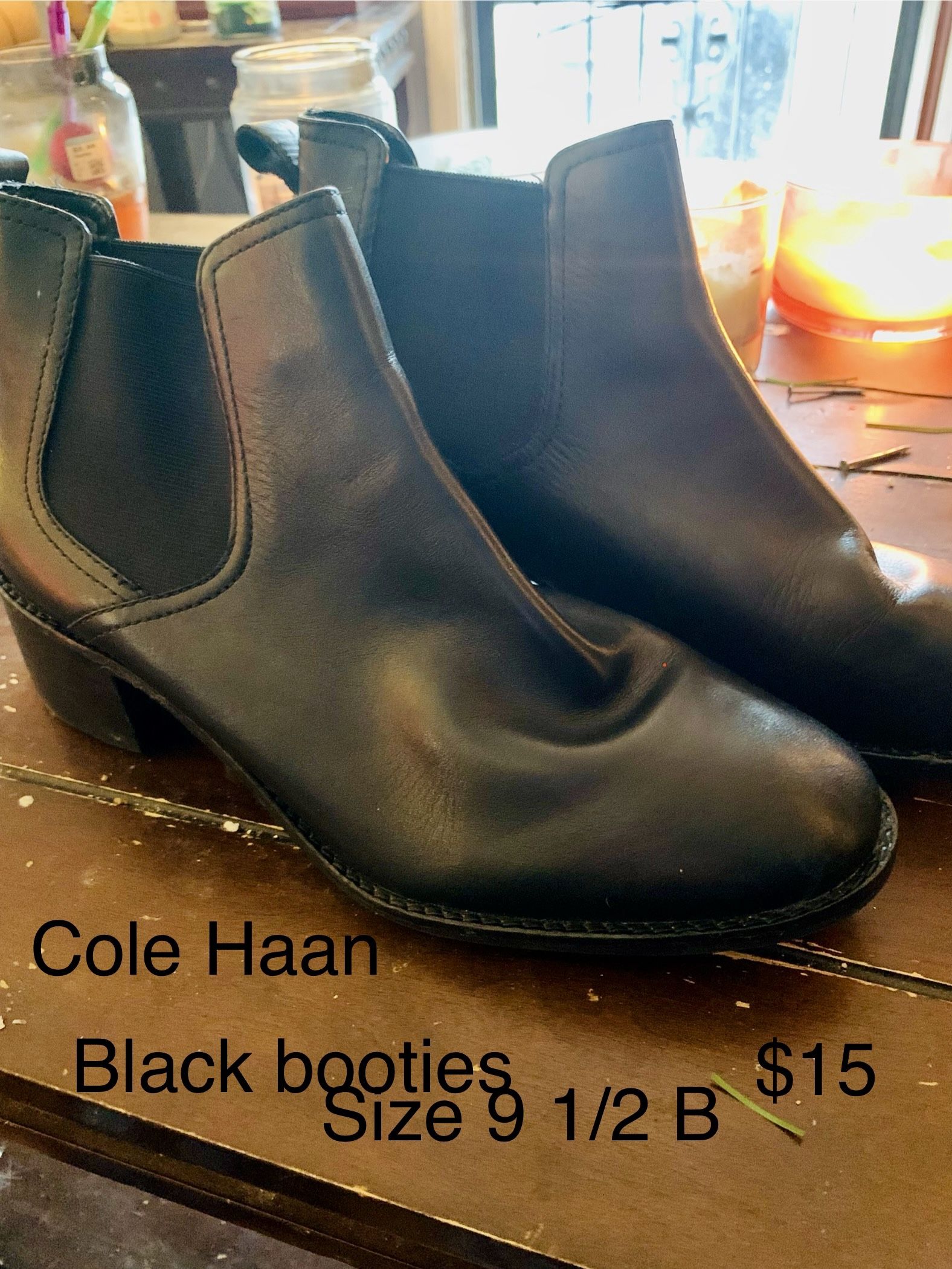 Cole Haan Black Booties